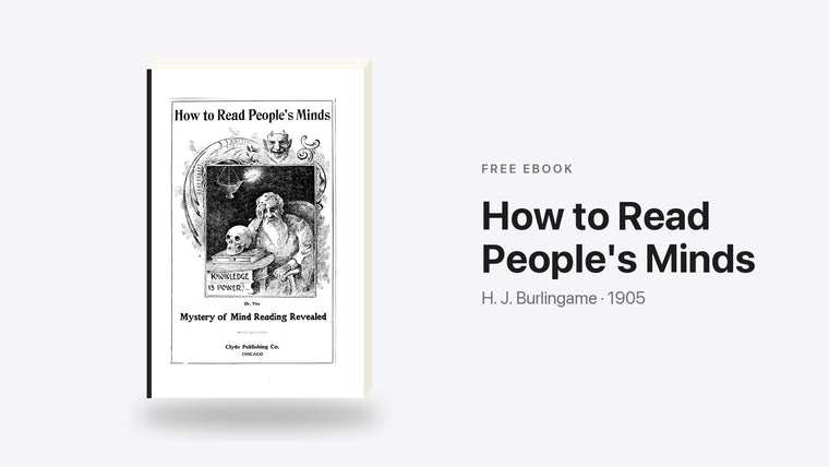 How to Read People's Minds by H. J. Burlingame - free eBook cover