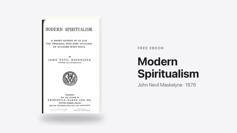 Modern Spiritualism by John Nevil Maskelyne - free eBook cover