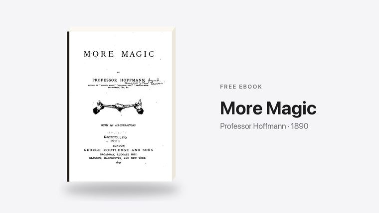 More Magic by Professor Hoffmann - free eBook cover