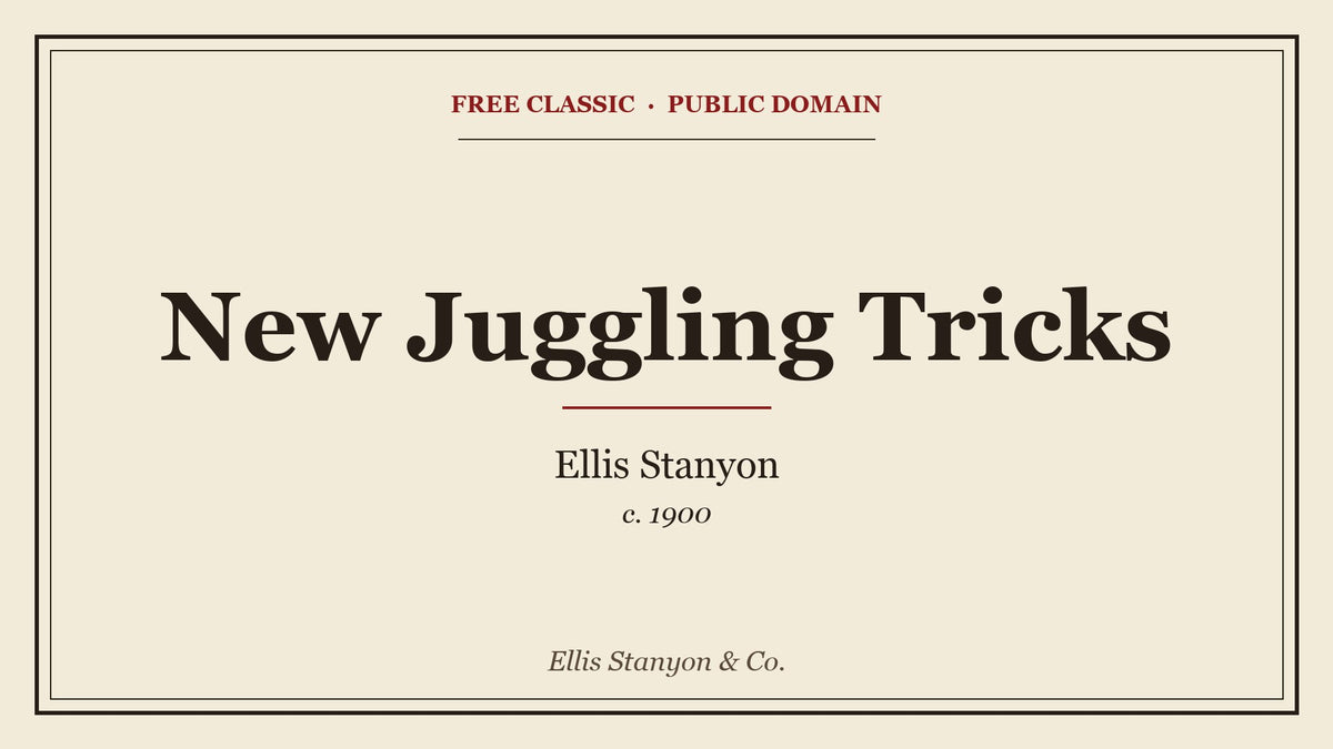 New Juggling Tricks by Ellis Stanyon - free eBook cover