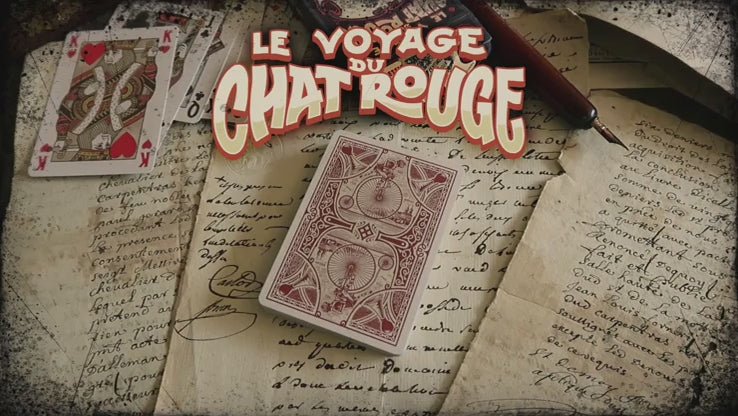Le Voyage Du Chat Rouge Playing Cards