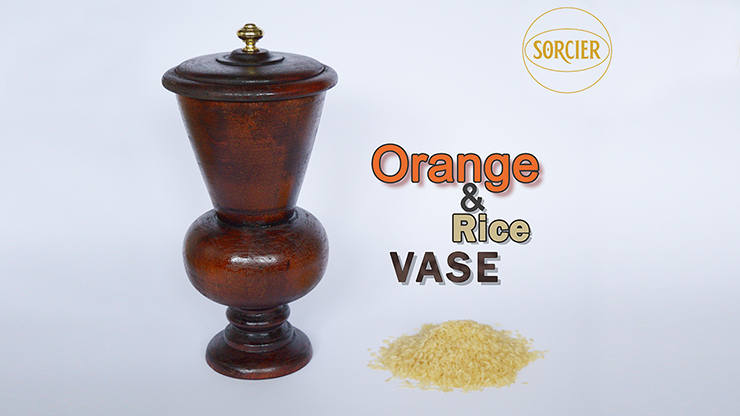 Orange and Rice Vase