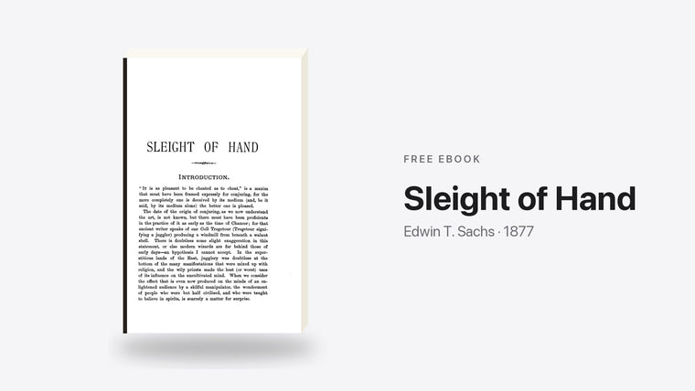 Sleight of Hand by Edwin T. Sachs - free eBook cover
