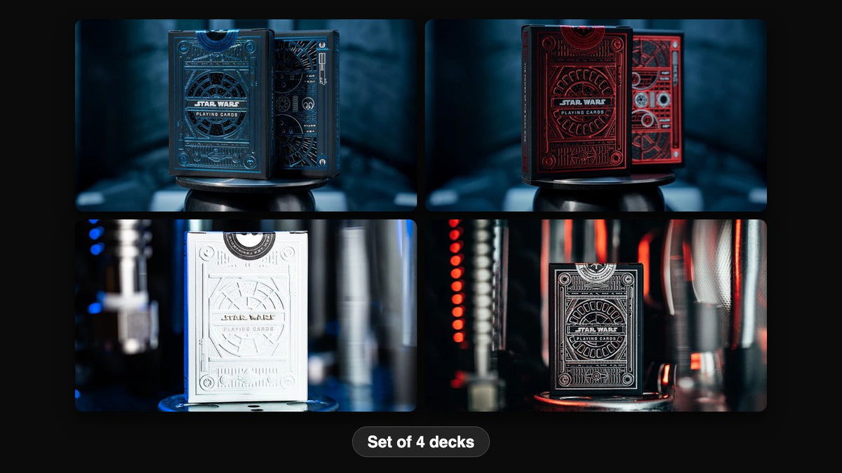 Star Wars Playing Cards: Light and Dark: every deck in the set