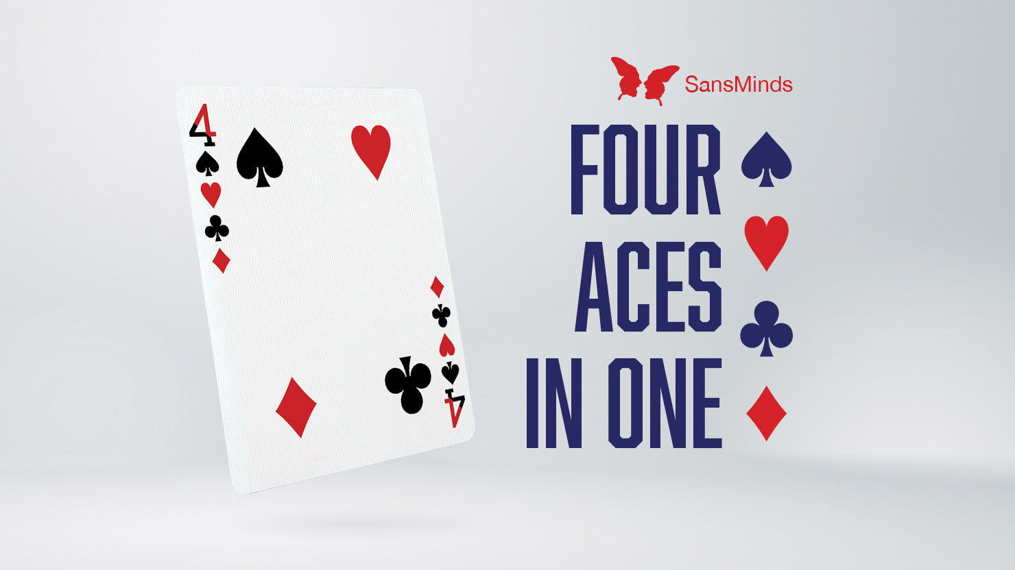 Four Aces In One - SansMinds Creative Lab - The Online Magic Store
