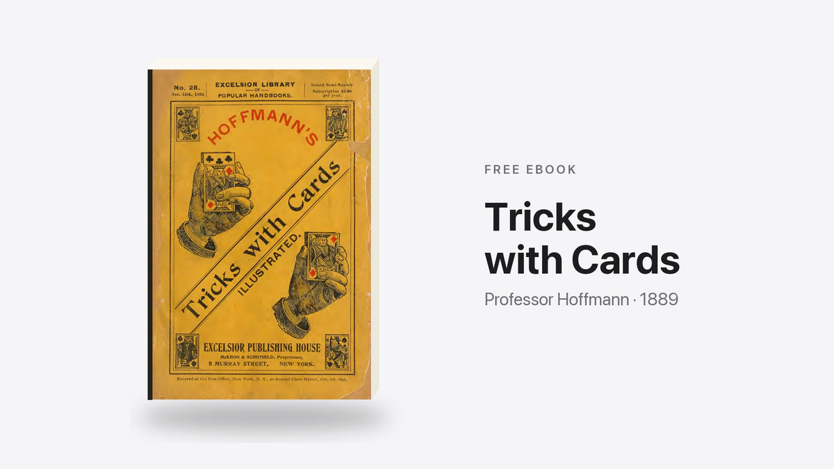 Tricks with Cards by Professor Hoffmann - free eBook cover