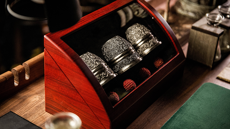 Artisan Engraved Cups and Balls in Display Box - TCC - The Online Magic Store