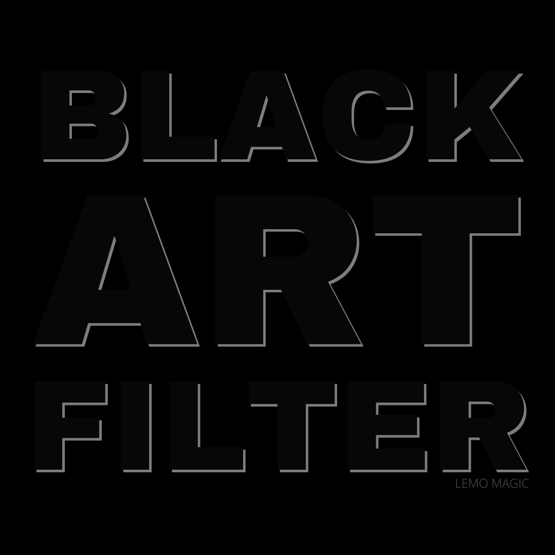 Black Art Filter - Lemo Magic - The Online Magic Store