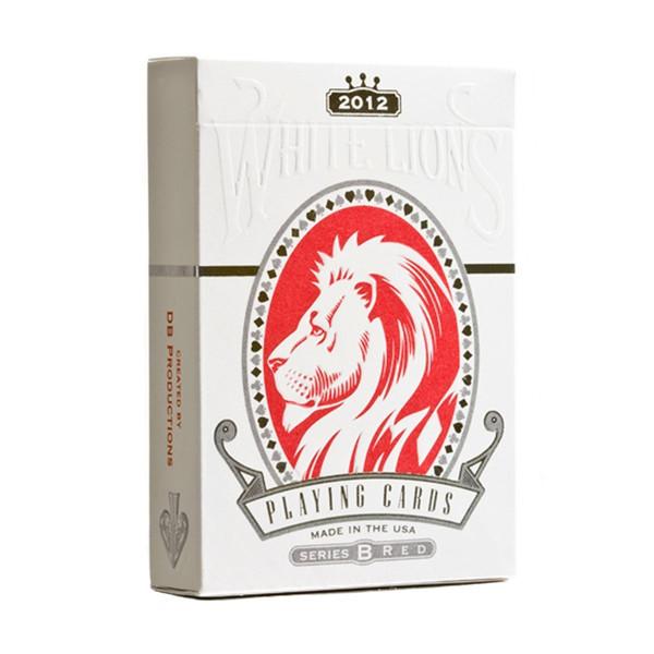 White Lion Playing Card Series B Red - David Blaine