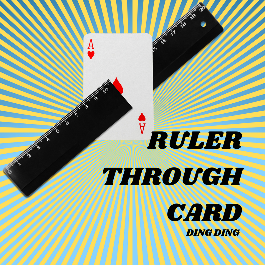 Ruler through card - Ding Ding